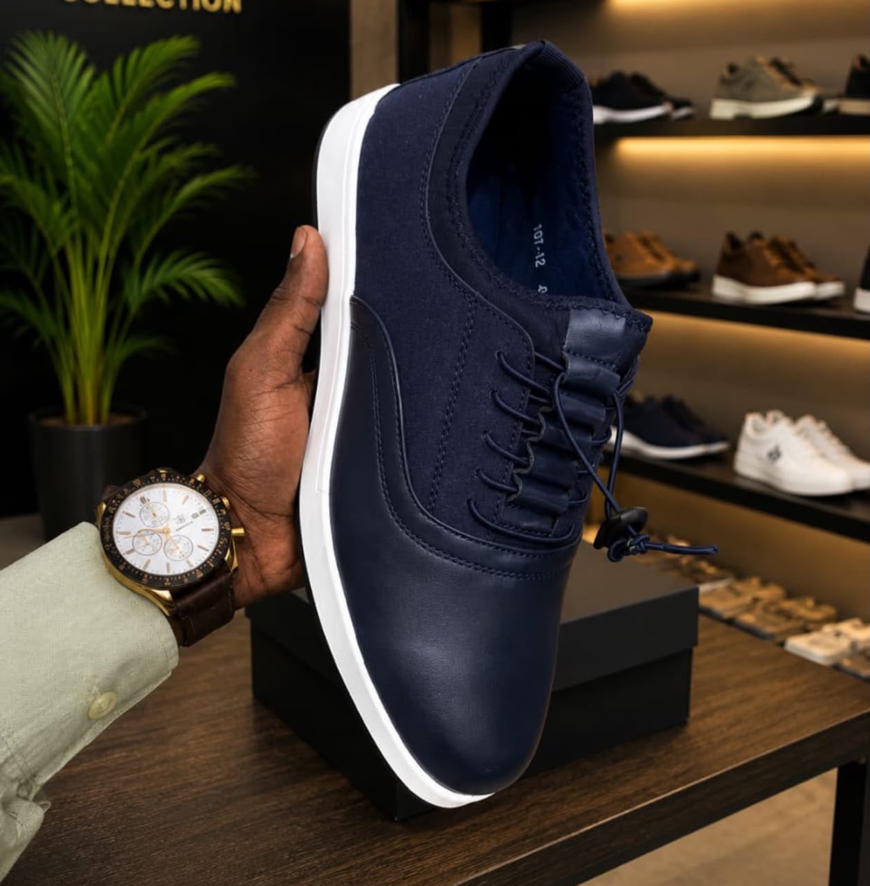 Berluti Men's Leather-Suede Casual Sneakers