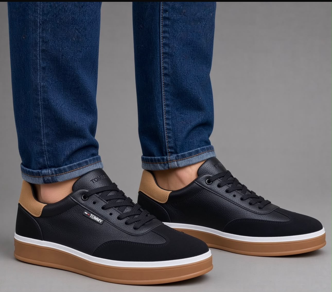 Tommy Hilfiger Men's Casual Leather Sneakers