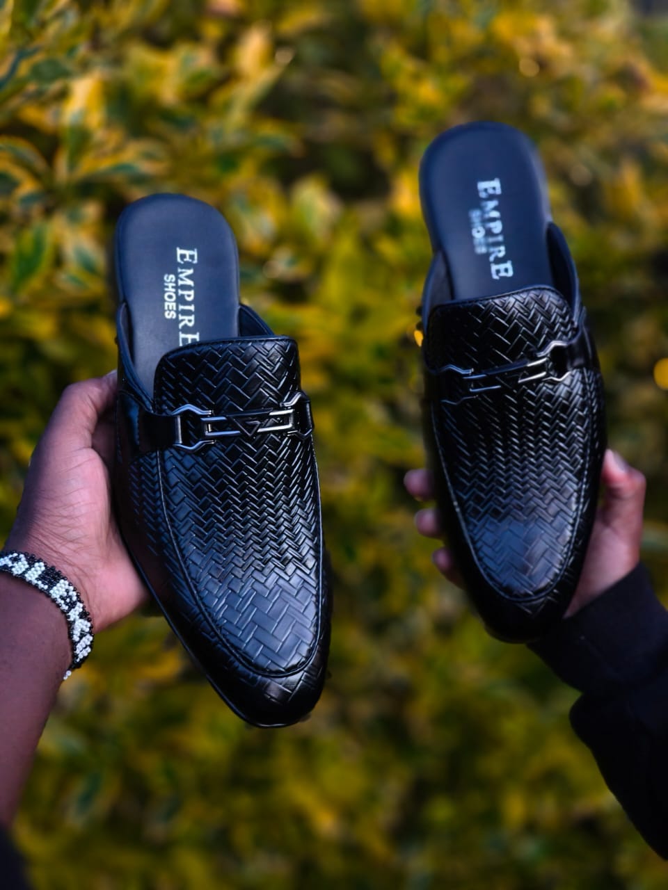 Men's Empire Woven Leather Mules