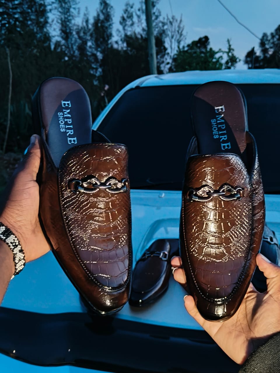 Men's Empire Woven Leather Mules