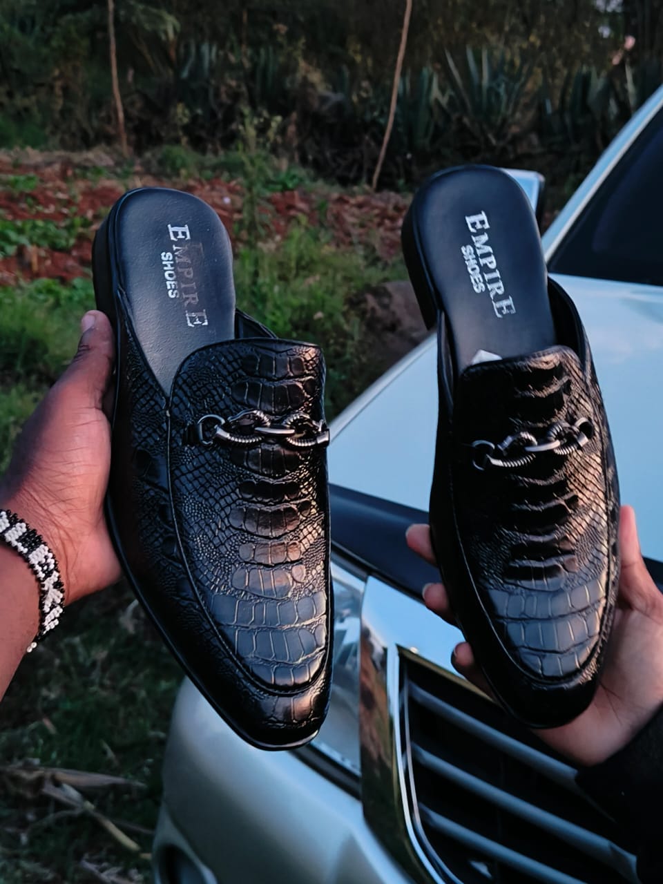 Men's Empire Woven Leather Mules