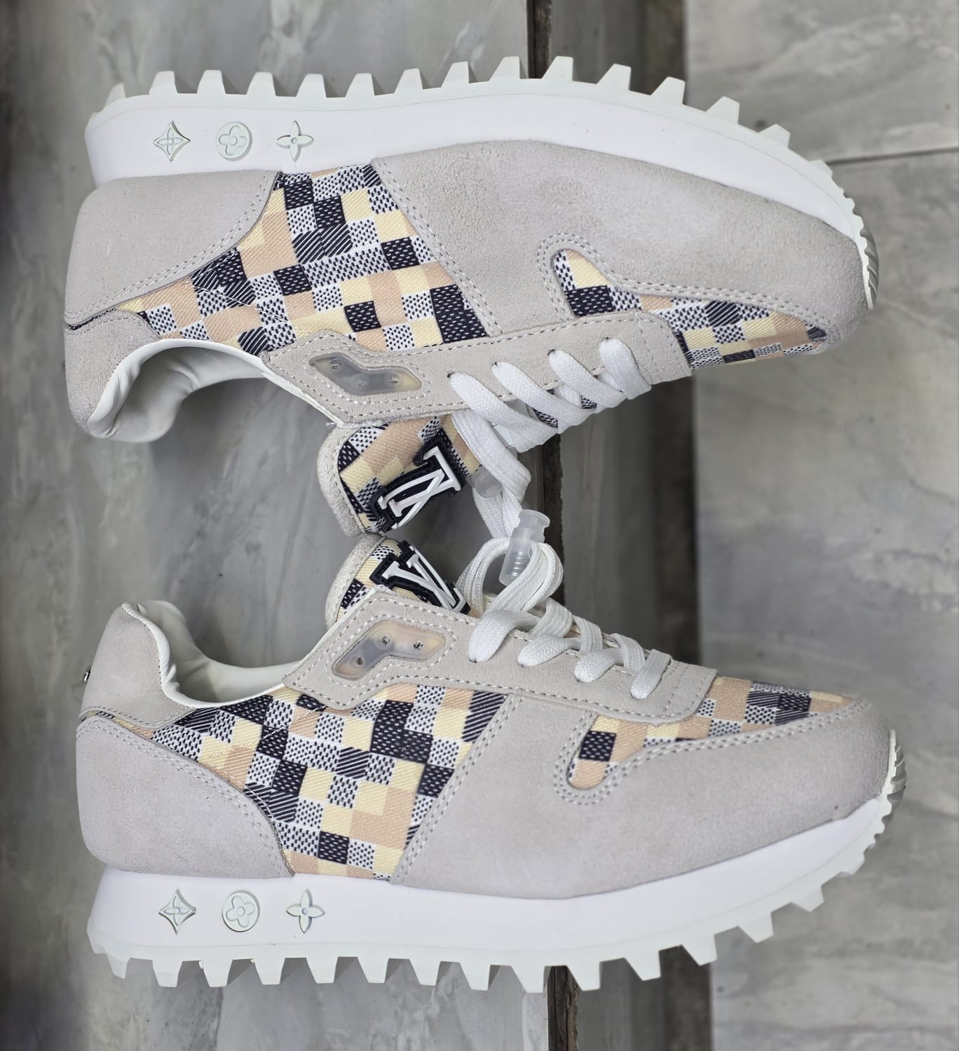 Men's Louis Vuitton Animated Graphic Suede Sneakers