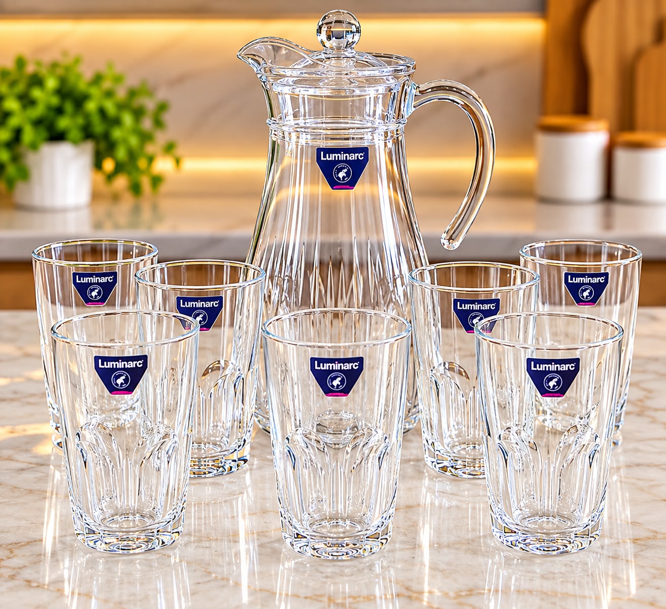 🍸✨ ELEGANT LUMINARC GLASS SET